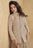 Jhansi Royale – Luxe Georgette Sharara Ensemble