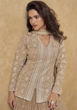 Jhansi Royale – Luxe Georgette Sharara Ensemble