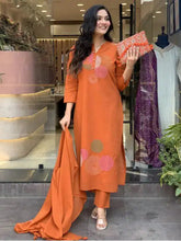 Stylist Mal Cotton Suit - Orange