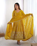 Classic Anarkali Set Elegant Look with Dupatta