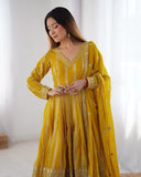Classic Anarkali Set Elegant Look with Dupatta