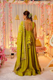 Traditional Chinnon Sequence Work Gown Pant With Dupatta