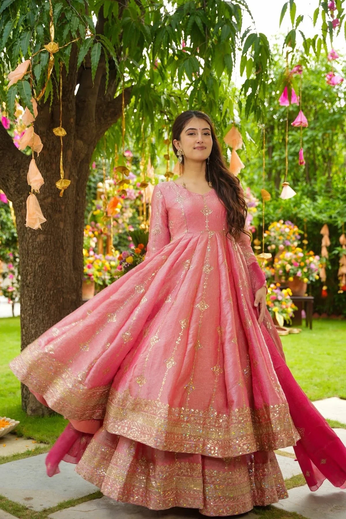 Classic Crunchy Silk Suit Set