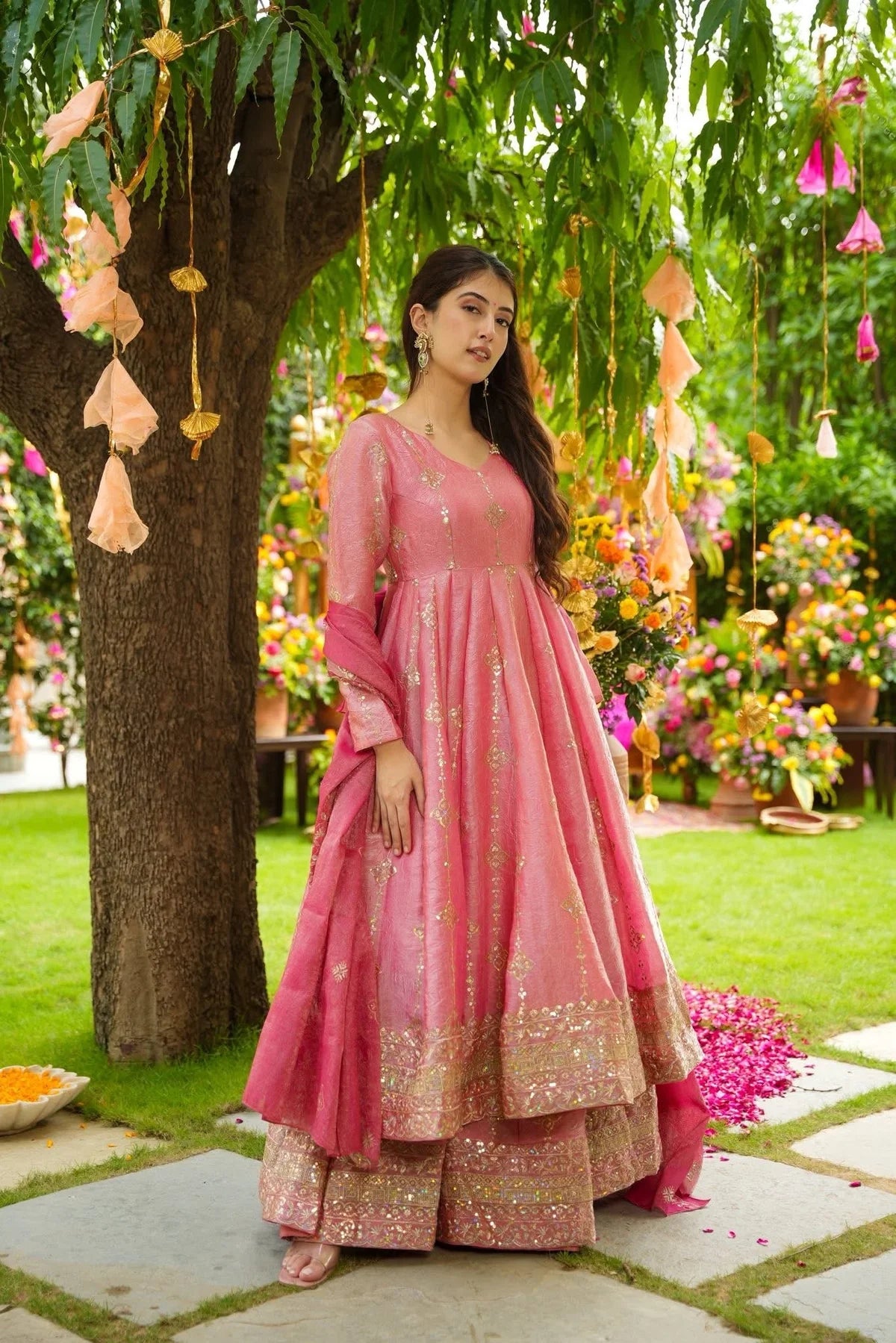 Classic Crunchy Silk Suit Set