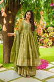 Trending Crunchy Silk Suit Set