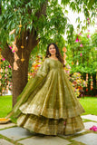 Trending Crunchy Silk Suit Set