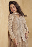 Jhansi Royale – Luxe Georgette Sharara Ensemble