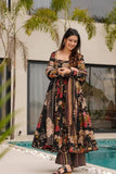 Anarkali Heavy Mal Cotton Multi Color Set With Dupatta