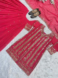 Trendy Sharara Top-Palazzo With Dupatta