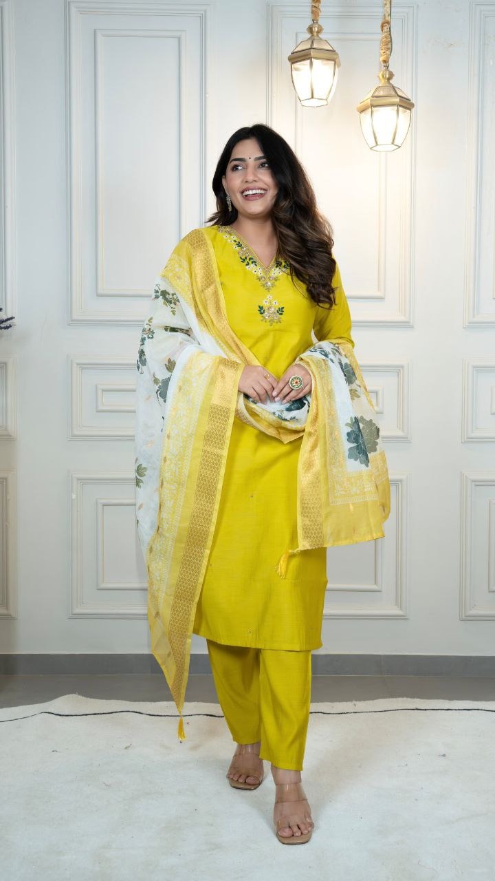 Premium Roman Silk Suit