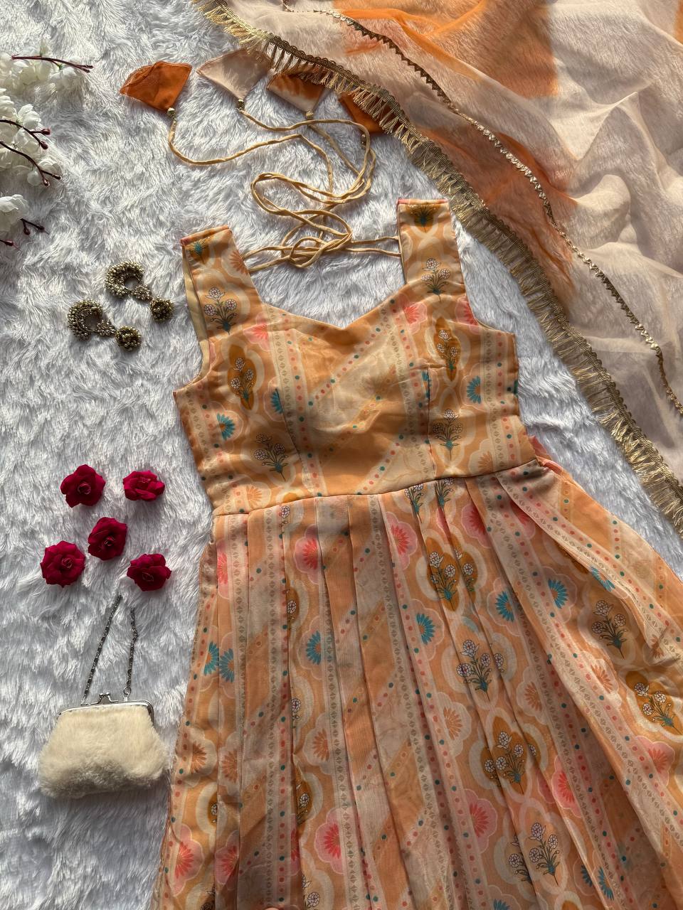 Jimmy organza silk Gown