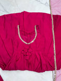 Pure Romansilk Chanderi Full Flair Anarkali with Dupatta – Festive & Wedding Ready Set