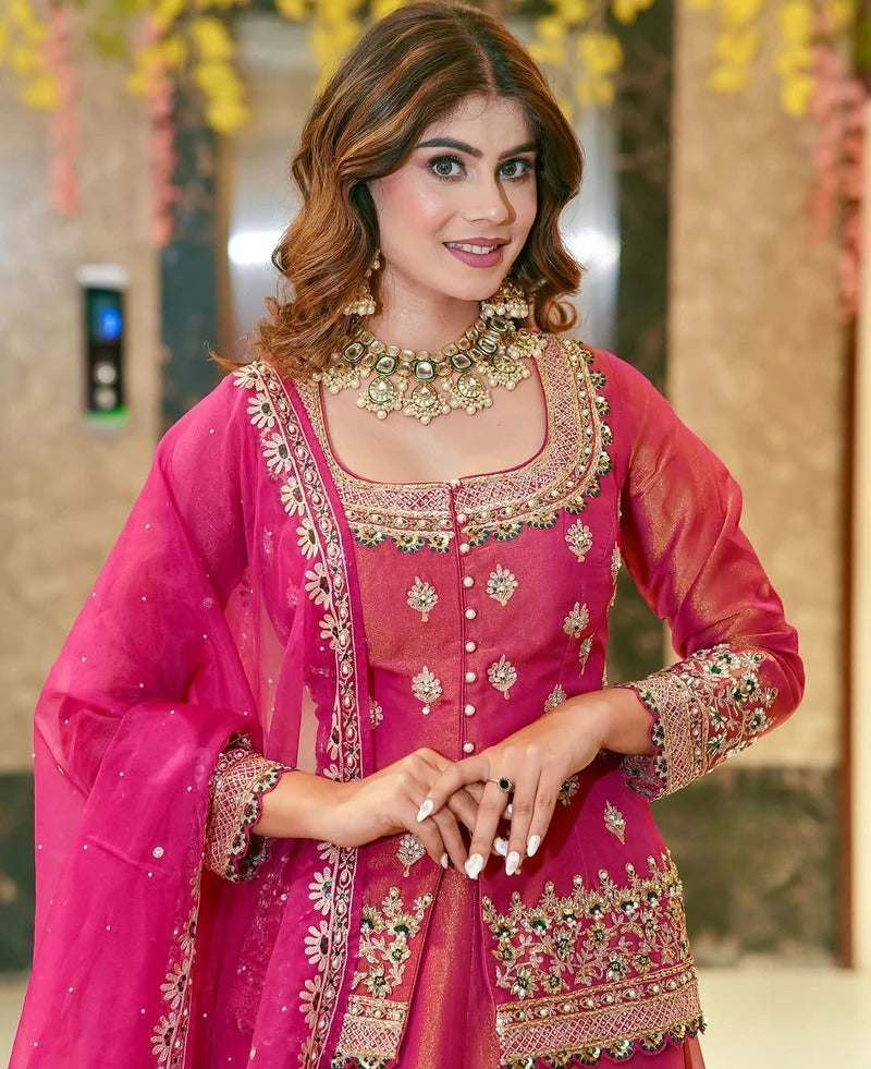 Pakistani style Embroidered Trendy Lehenga Set