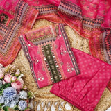 Vibrant Fancy Printed Kurti Sharara Set – Chic Ethnic Fashion Statement
