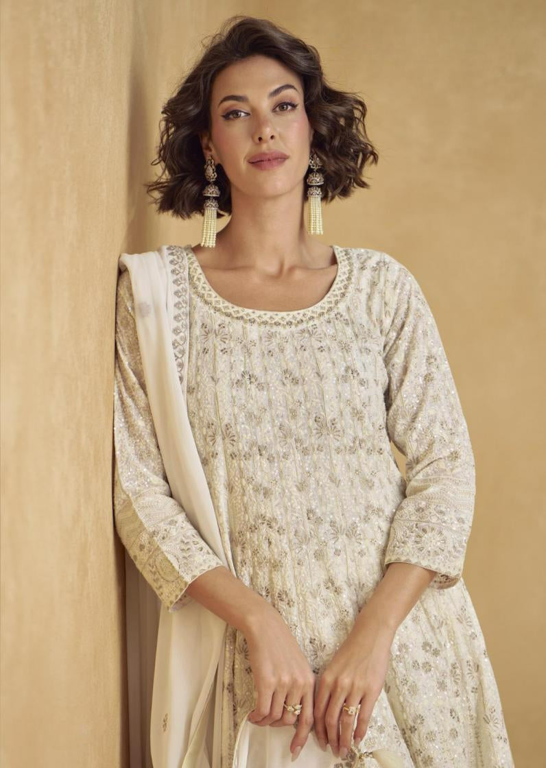 Jhansi Vogue – Georgette Fusion Style