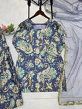 Trendy Chinnon Printed Kurti Sharara Set – Light & Comfortable Ethnic Outfit