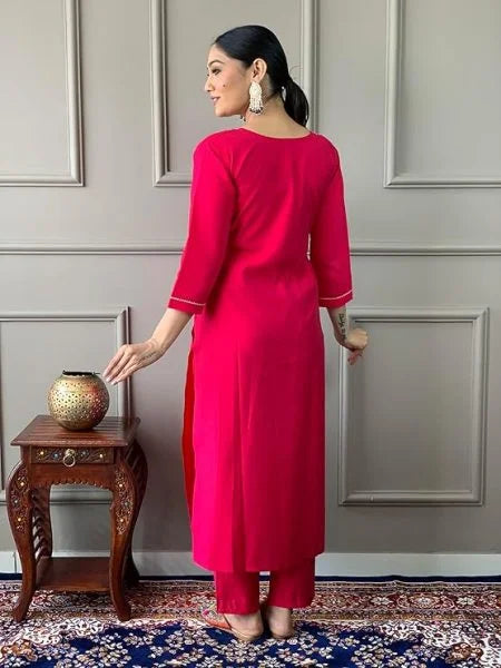 Traditional Viscose Chanderi Suit