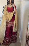 Show-Stopping Heavy Faux Georgette Kurti with Sharara – Perfect for Special Occasions