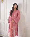 Pakistani Suit Roman Silk Embroidery Work