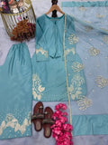 Azure Grace Palazzo Set