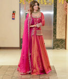Pakistani style Embroidered Trendy Lehenga Set