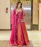 Pakistani style Embroidered Trendy Lehenga Set