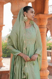 Trendy Vichitra Silk Suit Set with Dupatta